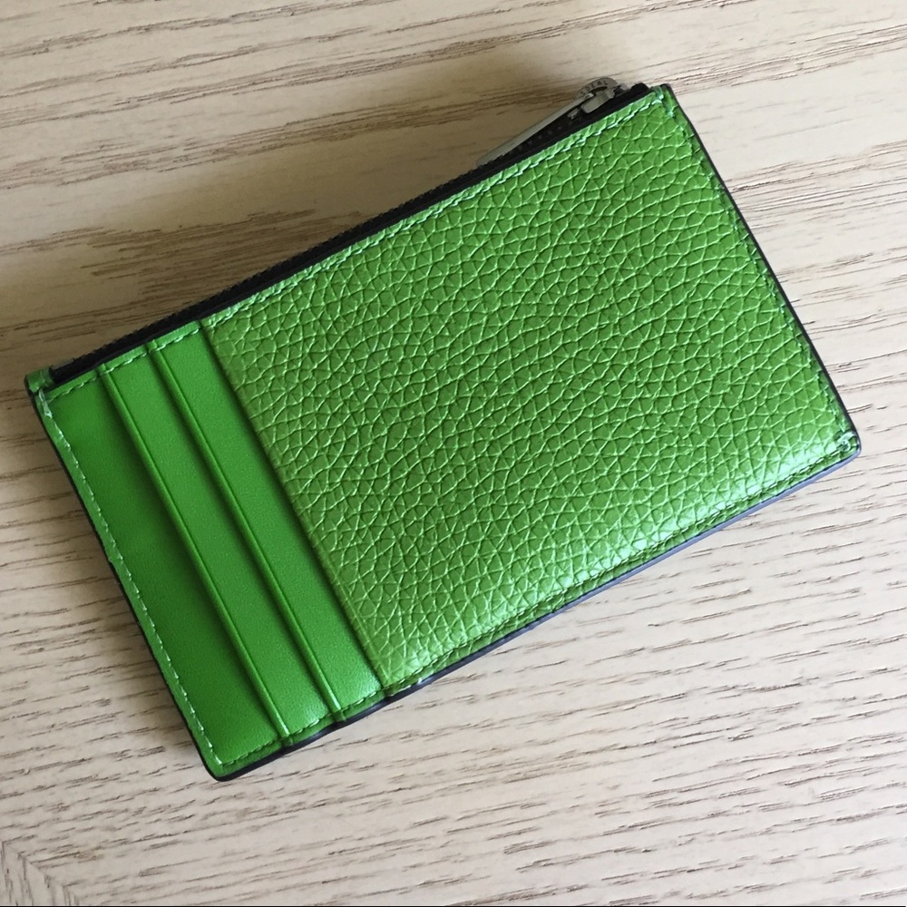 Michael Kors Cooper Jungle Green Leather Wallet - Picture 2 of 8